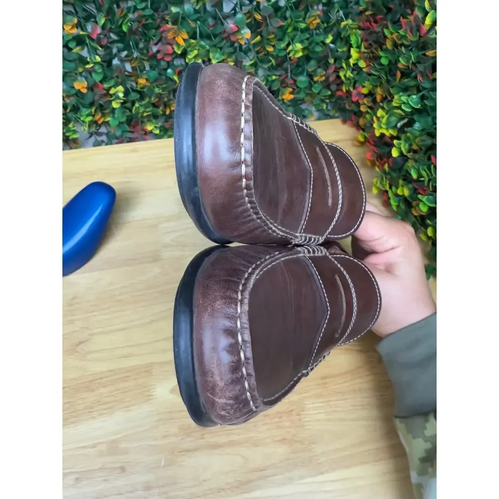 Ecco Classic Moc 2.0 Loafer Moccasin Shoes Genuine Leather Brown EUR‎ 44 US 11